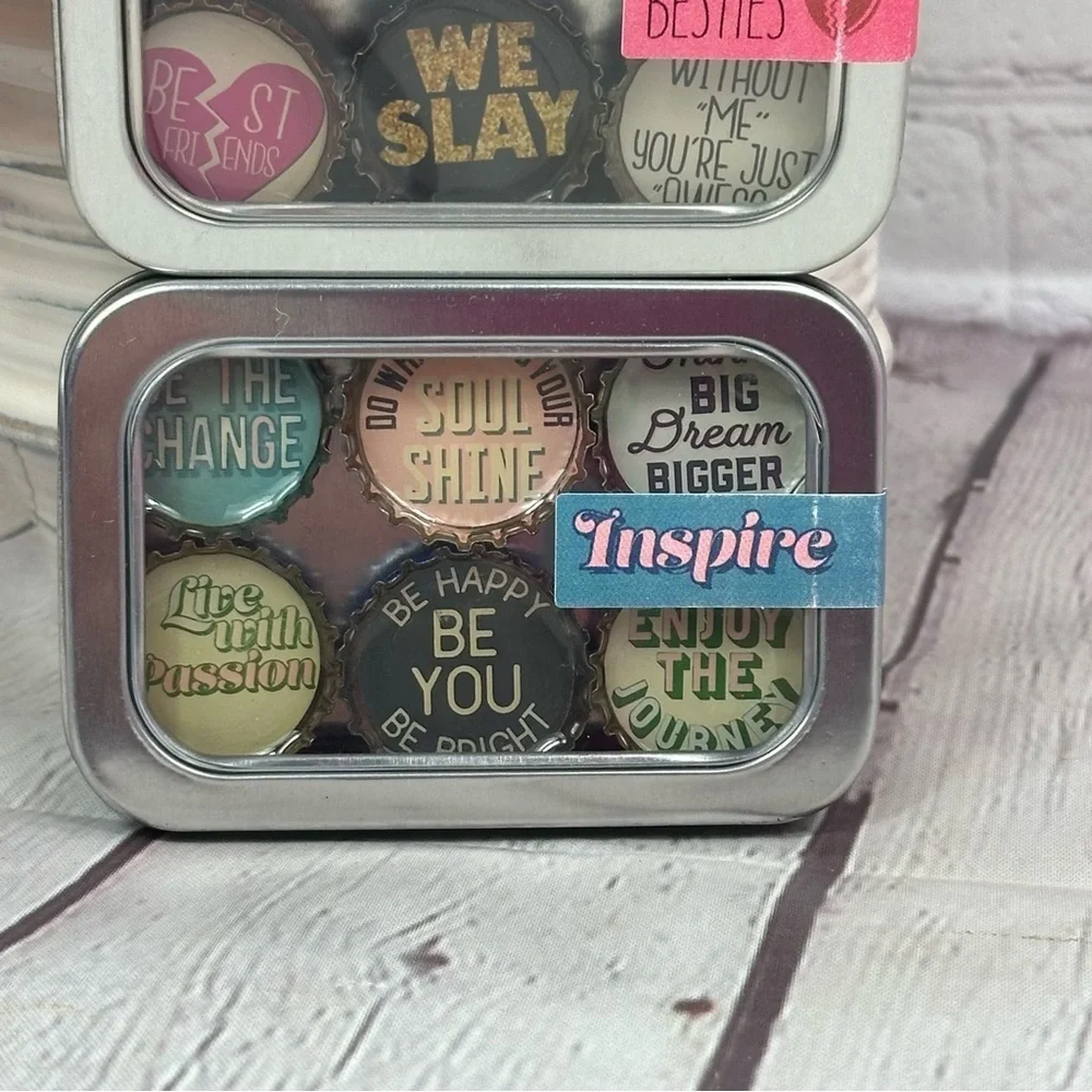 NWT boutique Kate's Magnets Set besties and inspire